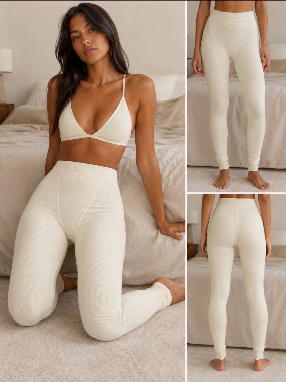 SKIMS Bone Ribbed Leggings